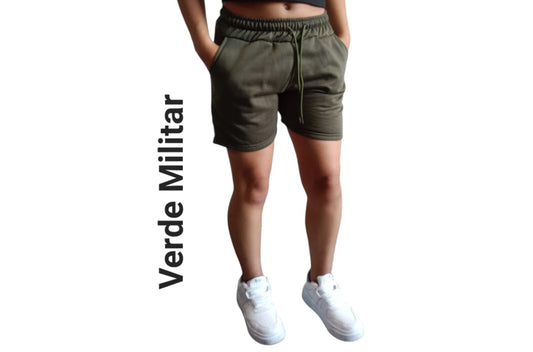 SHORT DAMA VERDE MILITAR